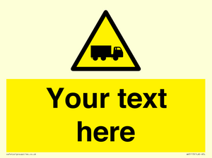 Custom Lorry Hazard Sign